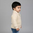 Infants Soft Beige Round Neck Classic Pullover, गहरा पीला, small image number null